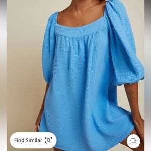 NATION LTD CARTER TIE BACK DRESS Lapis size L